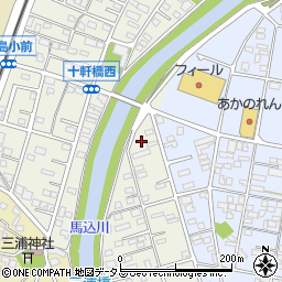 静岡県浜松市中央区十軒町581周辺の地図