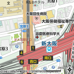 コートヤード・バイ・マリオット新大阪ステーション周辺の地図