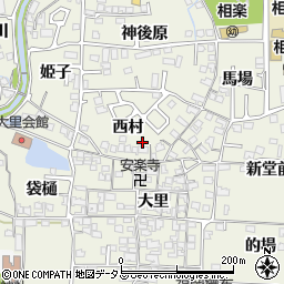 京都府木津川市相楽西村22周辺の地図