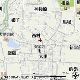 京都府木津川市相楽西村22周辺の地図