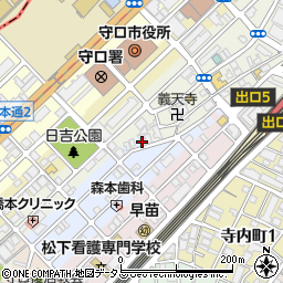 大阪府守口市祝町4-4周辺の地図