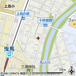 静岡県浜松市中央区十軒町153周辺の地図