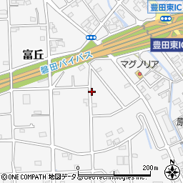 静岡県磐田市富丘745-2周辺の地図