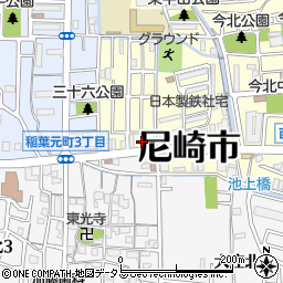 兵庫県尼崎市西立花町4丁目8周辺の地図