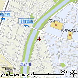 静岡県浜松市中央区十軒町582周辺の地図
