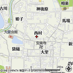 京都府木津川市相楽（西村）周辺の地図