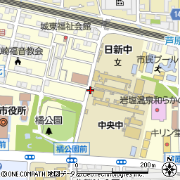 兵庫県尼崎市東七松町周辺の地図