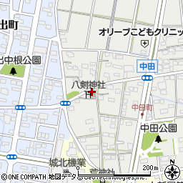 藤屋総本家 中田町支店周辺の地図