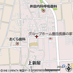 静岡県磐田市上新屋586周辺の地図