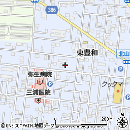 愛知県豊橋市弥生町東豊和87周辺の地図