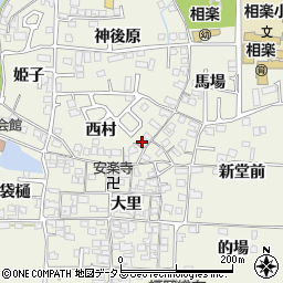 京都府木津川市相楽西村15周辺の地図