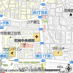 尼崎市小田体育館周辺の地図