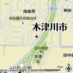 京都府木津川市木津南後背197-6周辺の地図