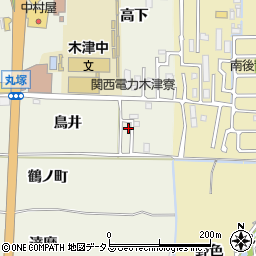 京都府木津川市相楽鳥井周辺の地図