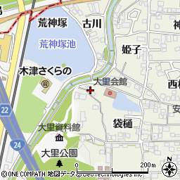 京都府木津川市相楽袋樋11周辺の地図