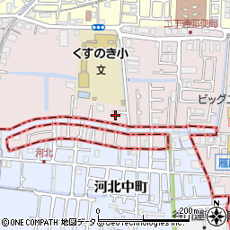 大阪府四條畷市二丁通町33-12周辺の地図