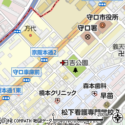 大阪府守口市豊秀町周辺の地図