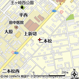 愛知県豊橋市草間町二本松37周辺の地図