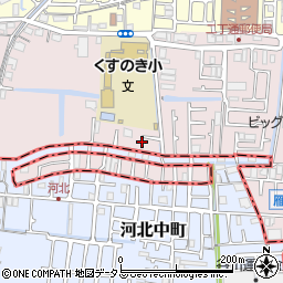 大阪府四條畷市二丁通町33-11周辺の地図