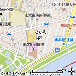 〒533-0023 大阪府大阪市東淀川区東淡路の地図