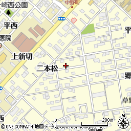 愛知県豊橋市草間町二本松70周辺の地図