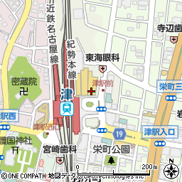津市観光協会（一般社団法人）周辺の地図