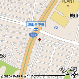 ローソン木津川城山台店周辺の地図