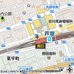 モンテメール名店街　東天閣芦屋周辺の地図