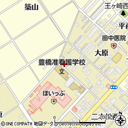 愛知県豊橋市中野町大原59-1周辺の地図