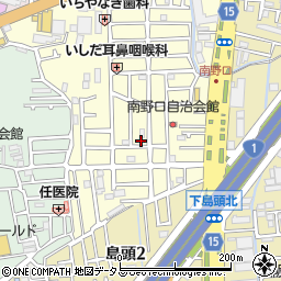 大阪府門真市南野口町周辺の地図