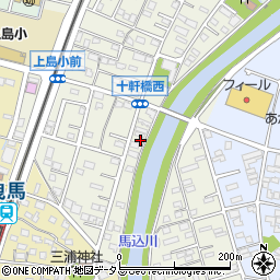 静岡県浜松市中央区十軒町131周辺の地図