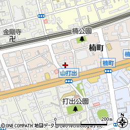 兵庫県芦屋市楠町8周辺の地図