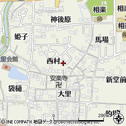 京都府木津川市相楽西村8-11周辺の地図