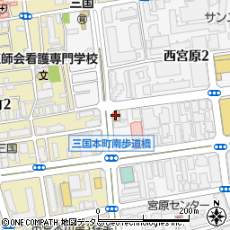 ファミリーマート西宮原二丁目店周辺の地図