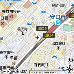 四国銀行香里支店周辺の地図
