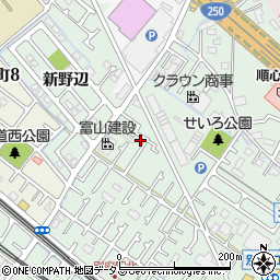 兵庫県加古川市別府町別府929-6周辺の地図