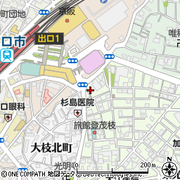 大阪府守口市大枝東町1-22周辺の地図