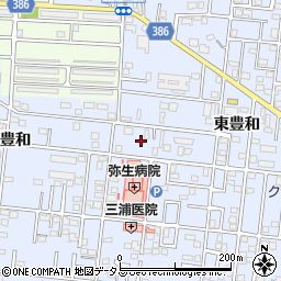 愛知県豊橋市弥生町東豊和92周辺の地図