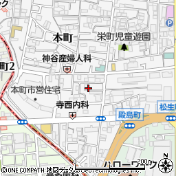 大阪府門真市本町29周辺の地図