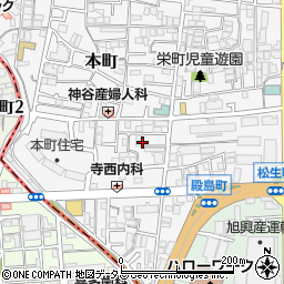 大阪府門真市本町29周辺の地図