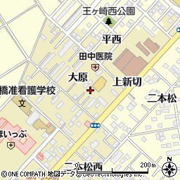 愛知県豊橋市中野町大原23-7周辺の地図