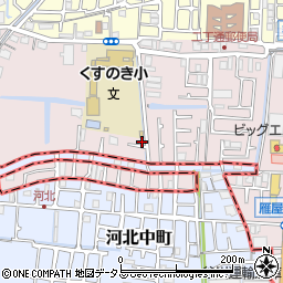 大阪府四條畷市二丁通町33-1周辺の地図