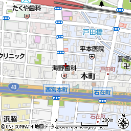 Ｇｒａｎｄｉ阪神西宮Ｐａｒｋ１周辺の地図