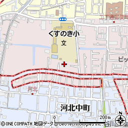 大阪府四條畷市二丁通町33-23周辺の地図