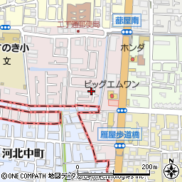 大阪府四條畷市二丁通町8-9周辺の地図