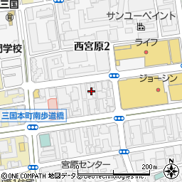 かがやき骨盤整体院新大阪周辺の地図