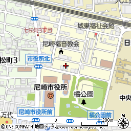 兵庫県尼崎市東七松町1丁目15周辺の地図