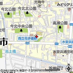 兵庫県尼崎市西立花町3丁目14周辺の地図