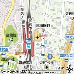 新時代 津駅前店周辺の地図