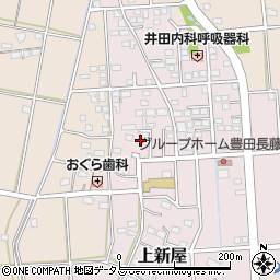 静岡県磐田市上新屋575周辺の地図